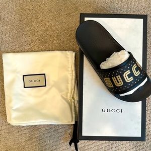 New authentic Gucci ‘Guccy’ slides. Size 36 (6) $200